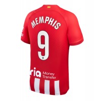 Camiseta Atletico Madrid Memphis Depay #9 Primera Equipación 2023-24 manga corta